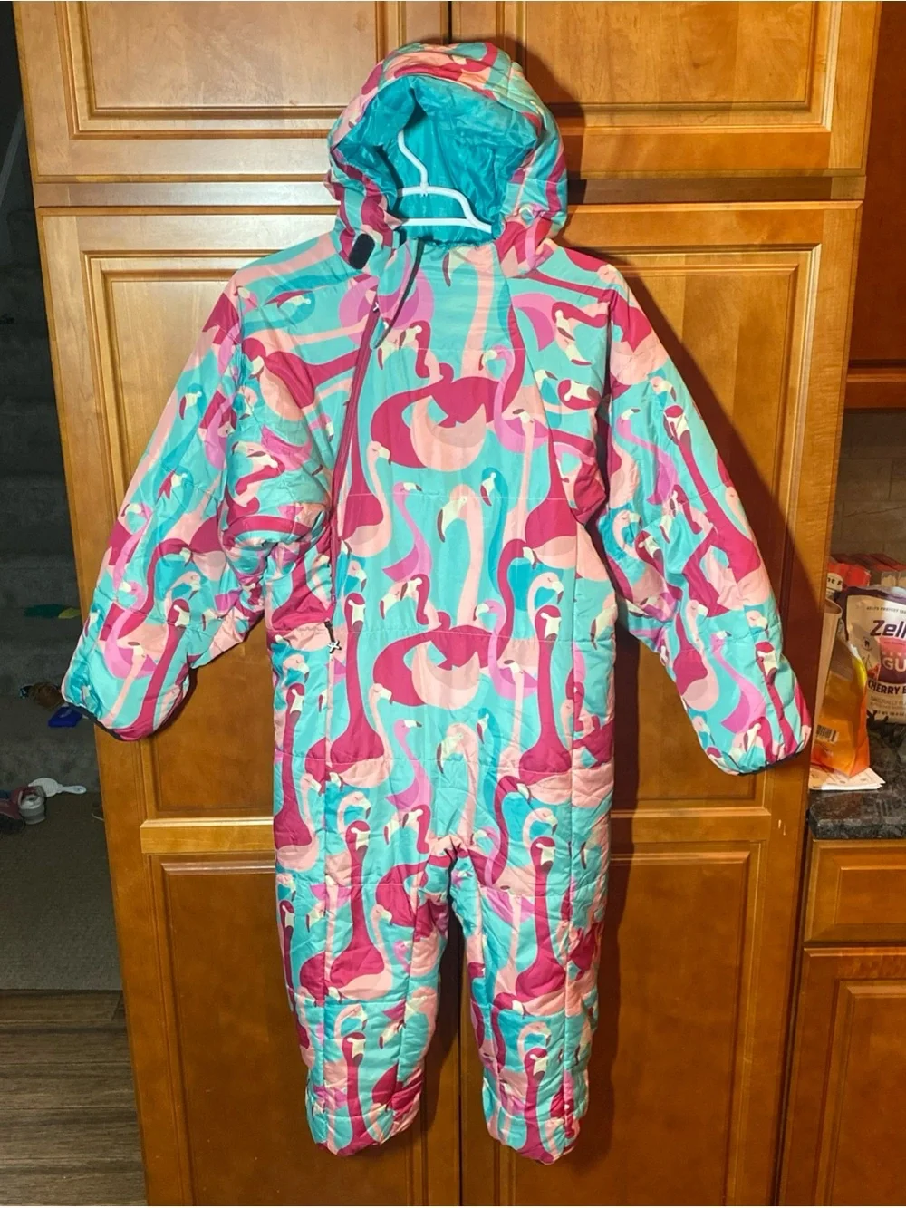 Selk’ Bag Wearable Sleeping Bag Kids Medium Flamingo Pink/Blue Camping